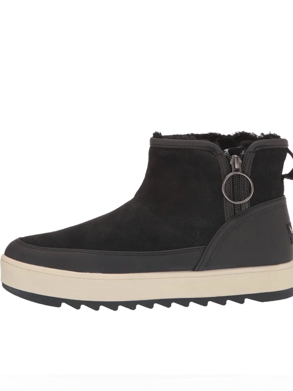 Koolaburra by UGG Black and Grey Tynlee Water Resistant Zip Fashion Boot NWOB